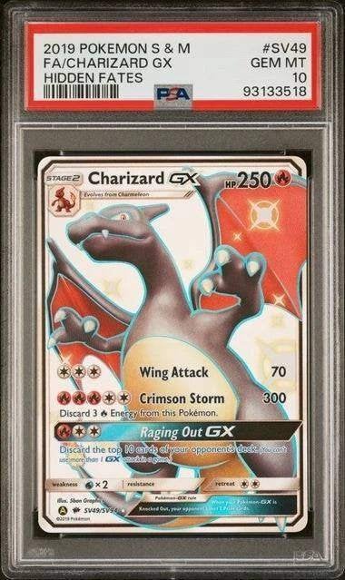 Charizard GX (PSA 10) SV49/SV94 - Hidden Fates: Shiny Vault, Ophalen of Verzenden, Nieuw, Losse kaart