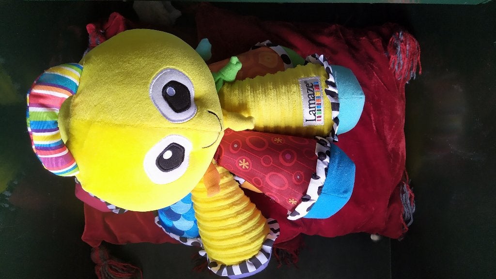 Lamaze octopus speelgoed, Kinderen en Baby's, Speelgoed | Babyspeelgoed, Ophalen, Zo goed als nieuw, Overige typen, Met geluid