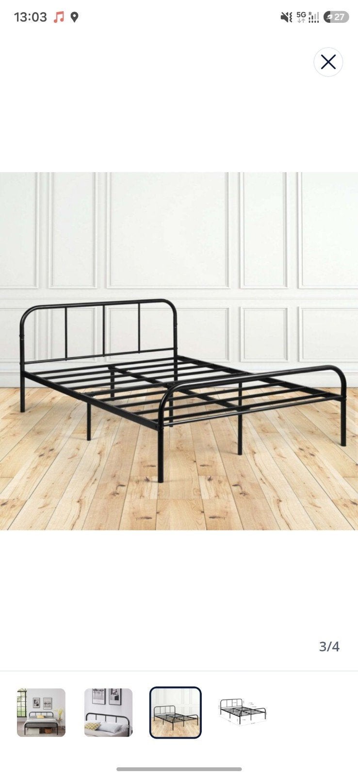 Lit metal, Maison & Meubles, Chambre à coucher | Lits, Enlèvement