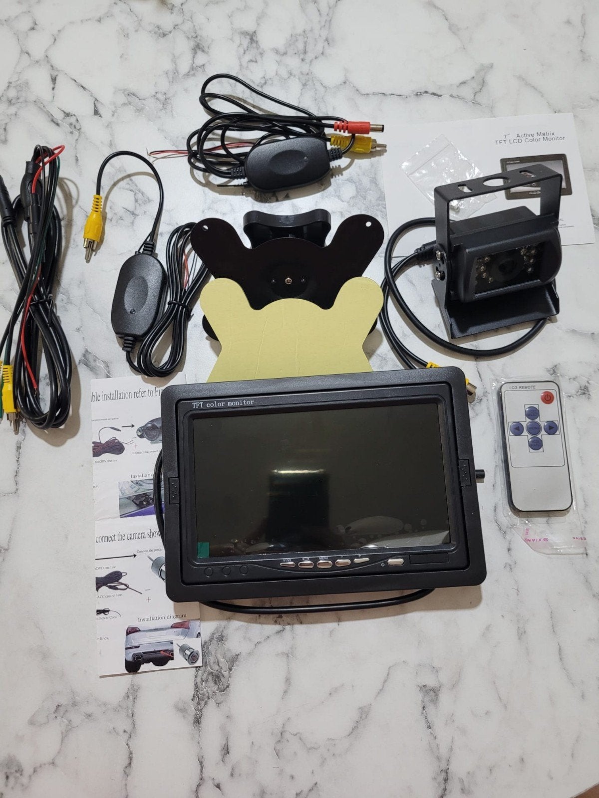 Kit caméra de recul complet avec écran LCD 7 pouces, Enlèvement ou Envoi, Neuf