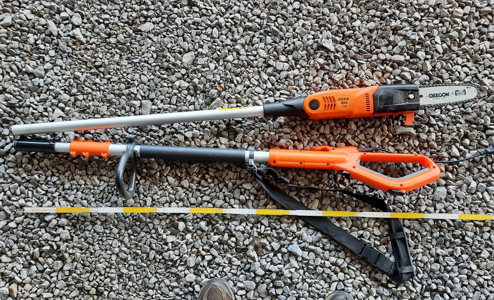 ATIKA KSH 710 elektrische telescopische minikettingzaag, Tuin en Terras, Takkenscharen, Telescopisch, Ophalen of Verzenden