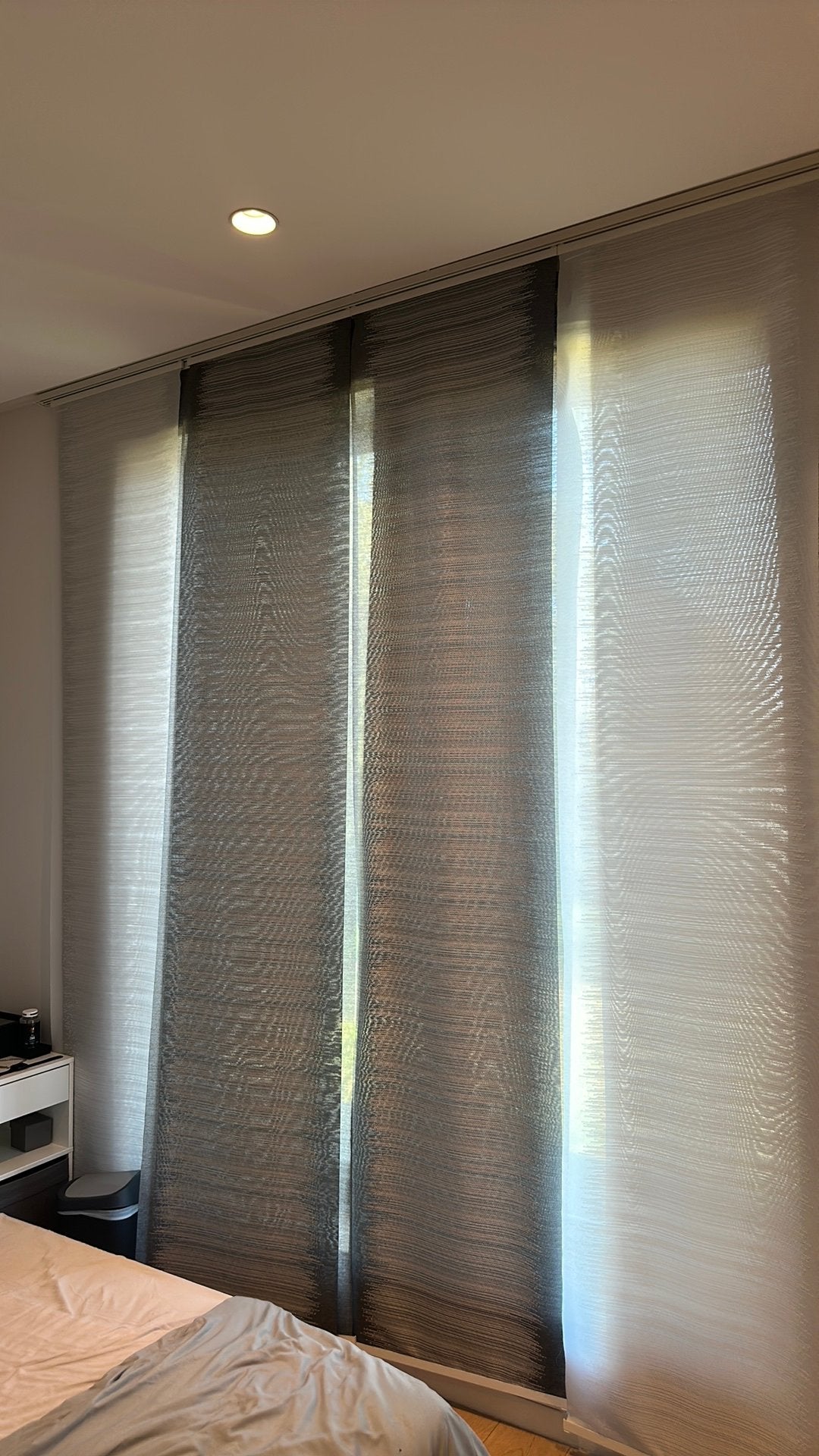 12 panneaux japonais IKEA – Gris & Blanc – Très bon état, IKEA, Enlèvement, Comme neuf, Gris