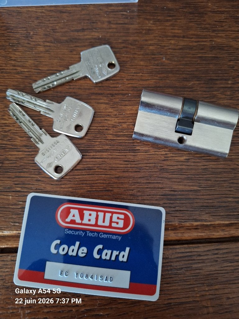 Serrure sécurité Abus, Bricolage & Construction, Enlèvement, Utilisé, Autres matériaux, Autres types