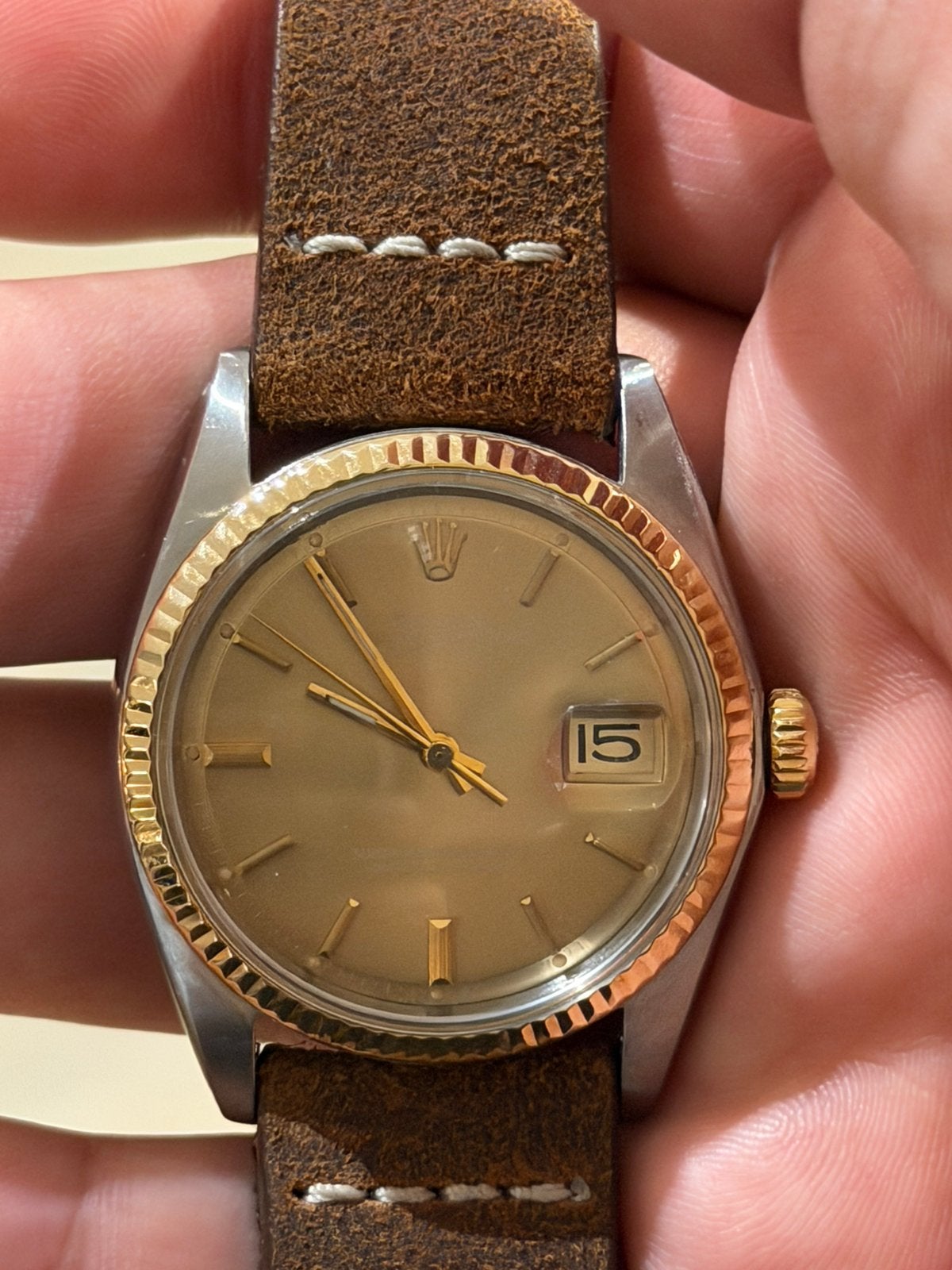 Rolex datejust, Handtassen en Accessoires, Horloges | Heren, Ophalen, Goud, Polshorloge, Overige merken