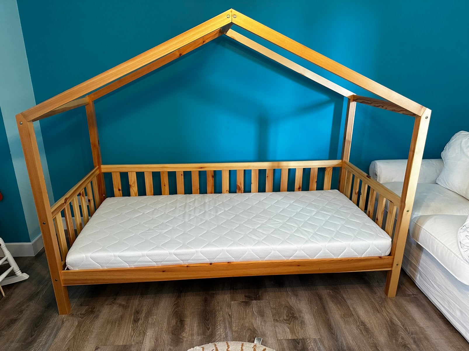 Bedhuisje, Kinderen en Baby's, Kinderkamer | Bedden, 85 tot 100 cm, Zo goed als nieuw, 180 cm of meer, Ophalen