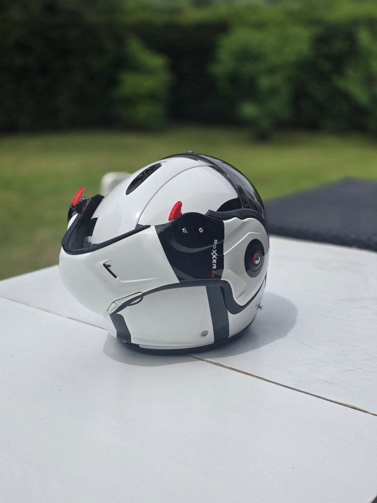 ROOF Boxxer 2 helm wit/zwart als nieuw!, Systeemhelm, Dames, L, Tweedehands