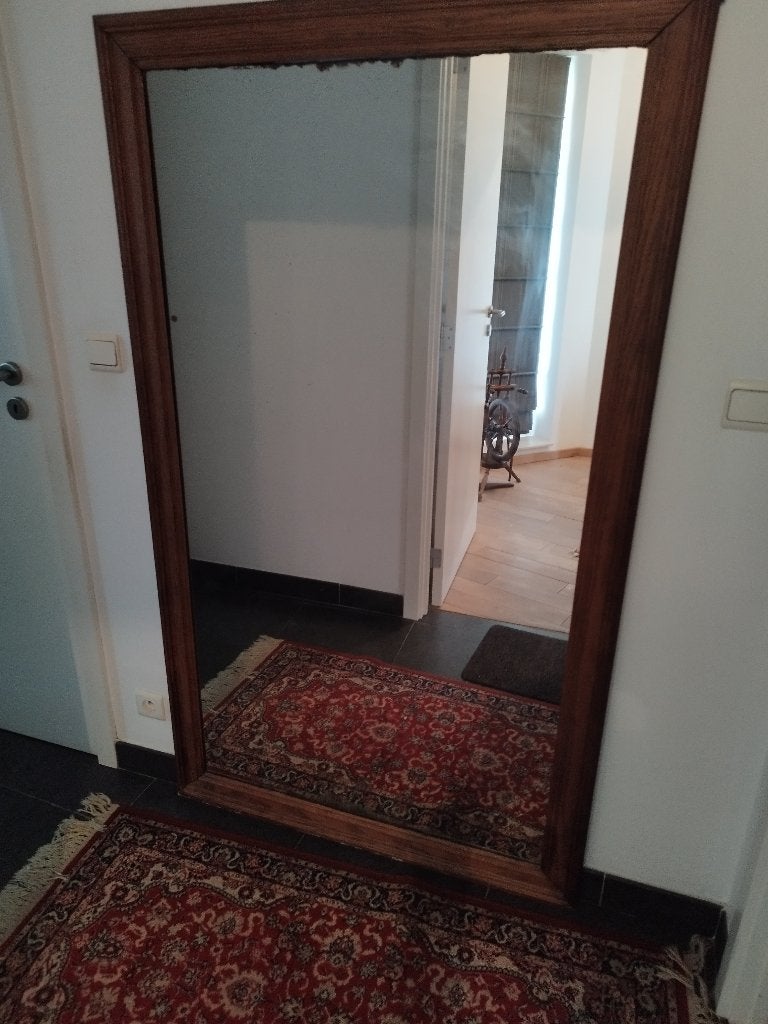 Miroir cadre chêne, Enlèvement, Utilisé, Rectangulaire