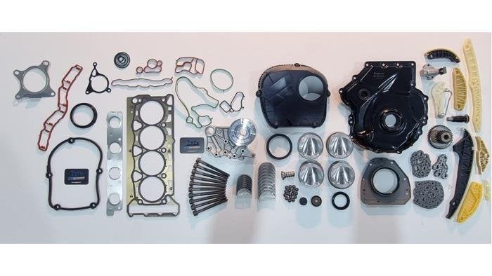 Motor van een Audi A4, 12 maanden garantie, -, -, Nieuw
