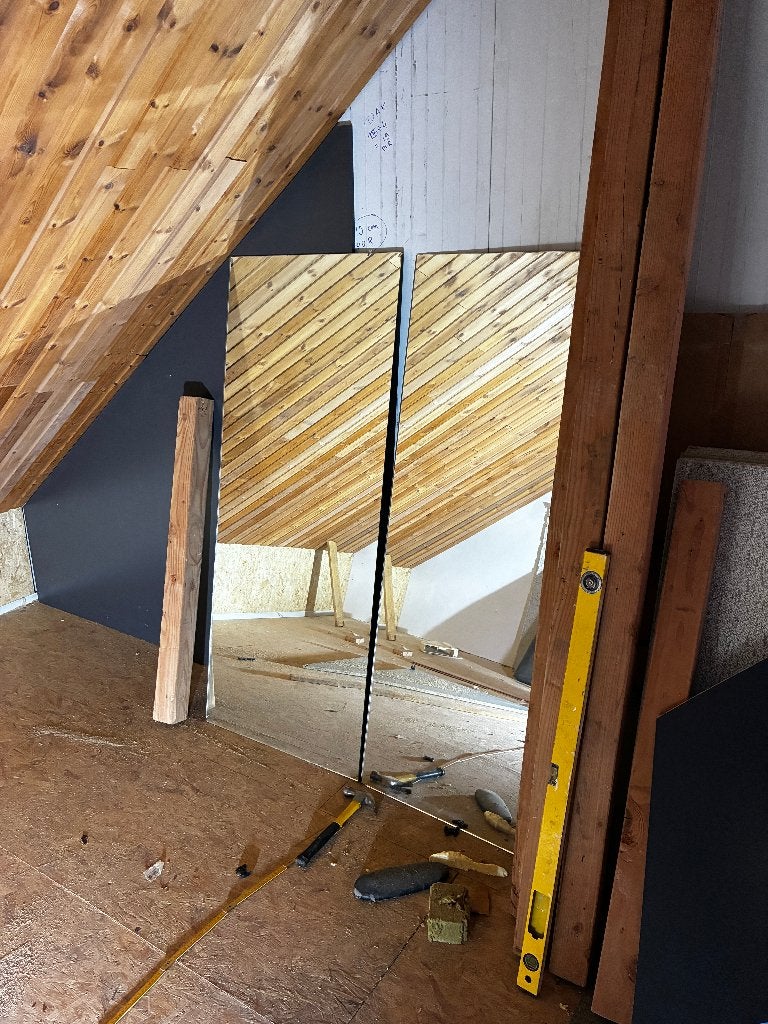 grote spiegel 4 stuks komen uit dansschool gratis afhalen, Ophalen, Gebruikt, 50 tot 75 cm, 150 tot 200 cm