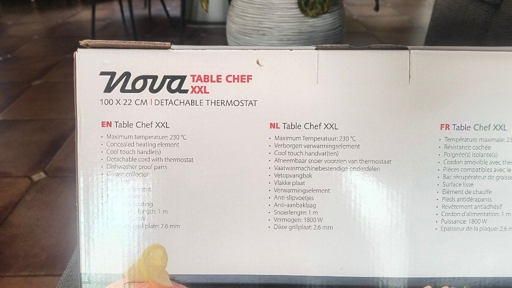 Nova table chef xxl, Enlèvement, Neuf, Gril en pierre