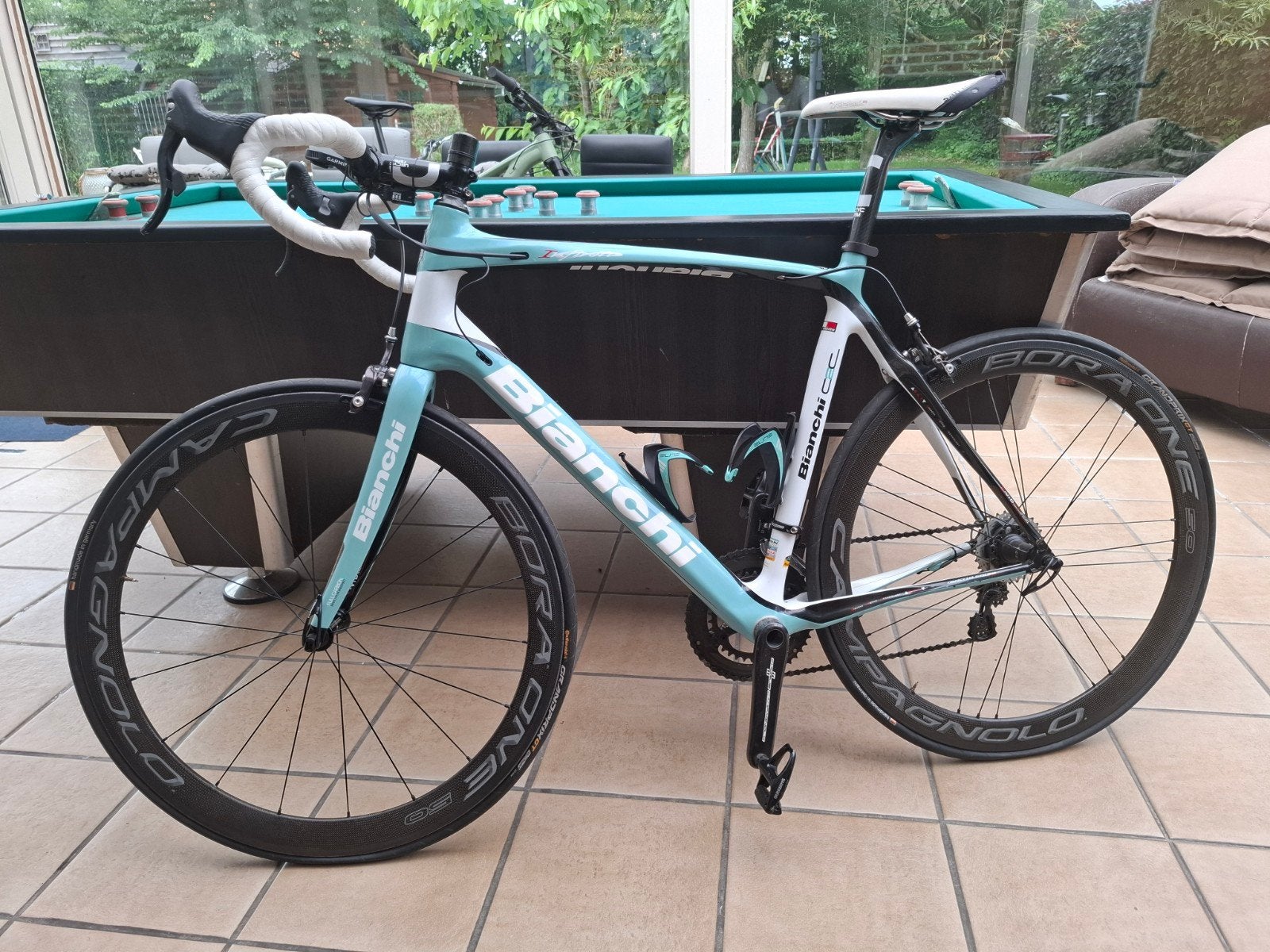 Koersfiets BIANCHI, Ophalen