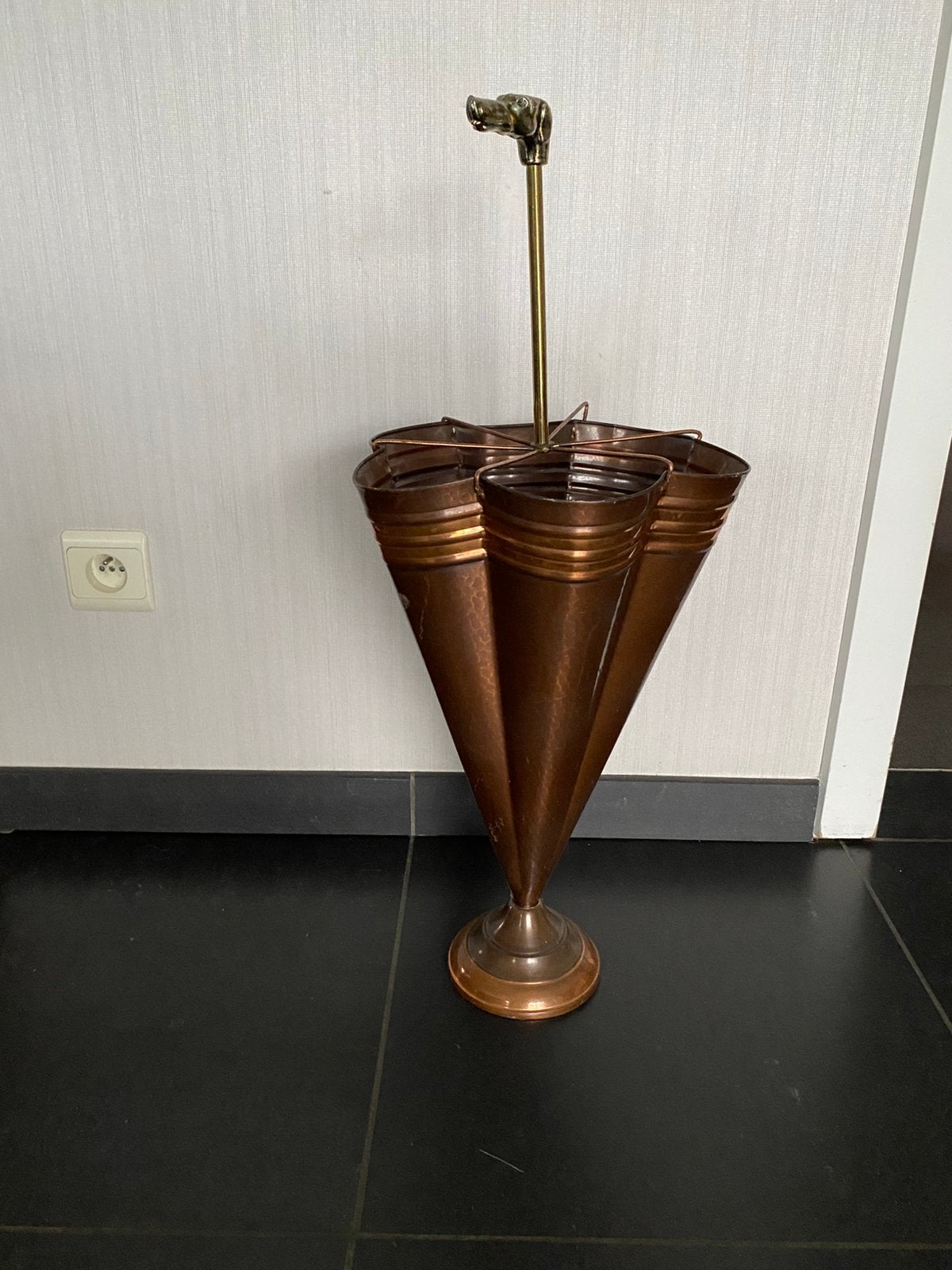 Koperen paraplubak, Ophalen, Gebruikt, Overige materialen