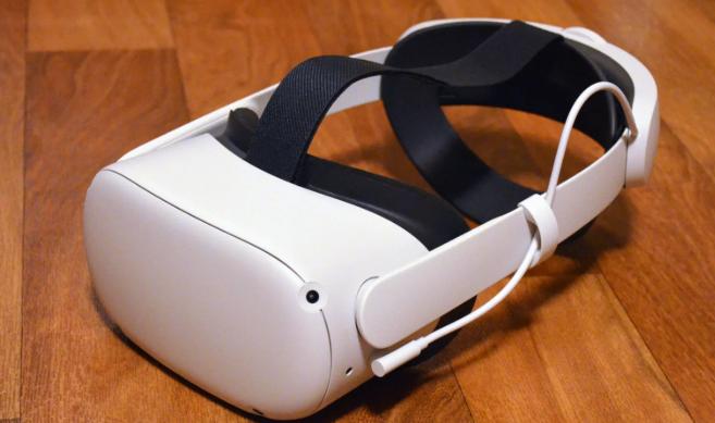 Quest 2 headset VR, Ophalen of Verzenden, Zo goed als nieuw, VR-bril, Pc