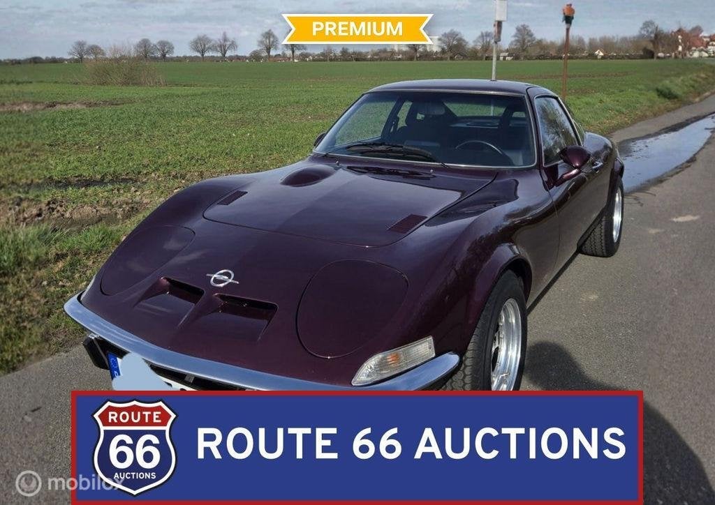 Opel GT | 1973 | Route 66 Auctions, Achat, Entreprise, Boîte manuelle, Autre carrosserie