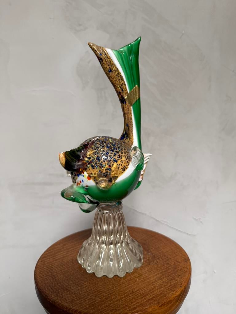 Grote handgeblazen Murano glazen vis, Enlèvement