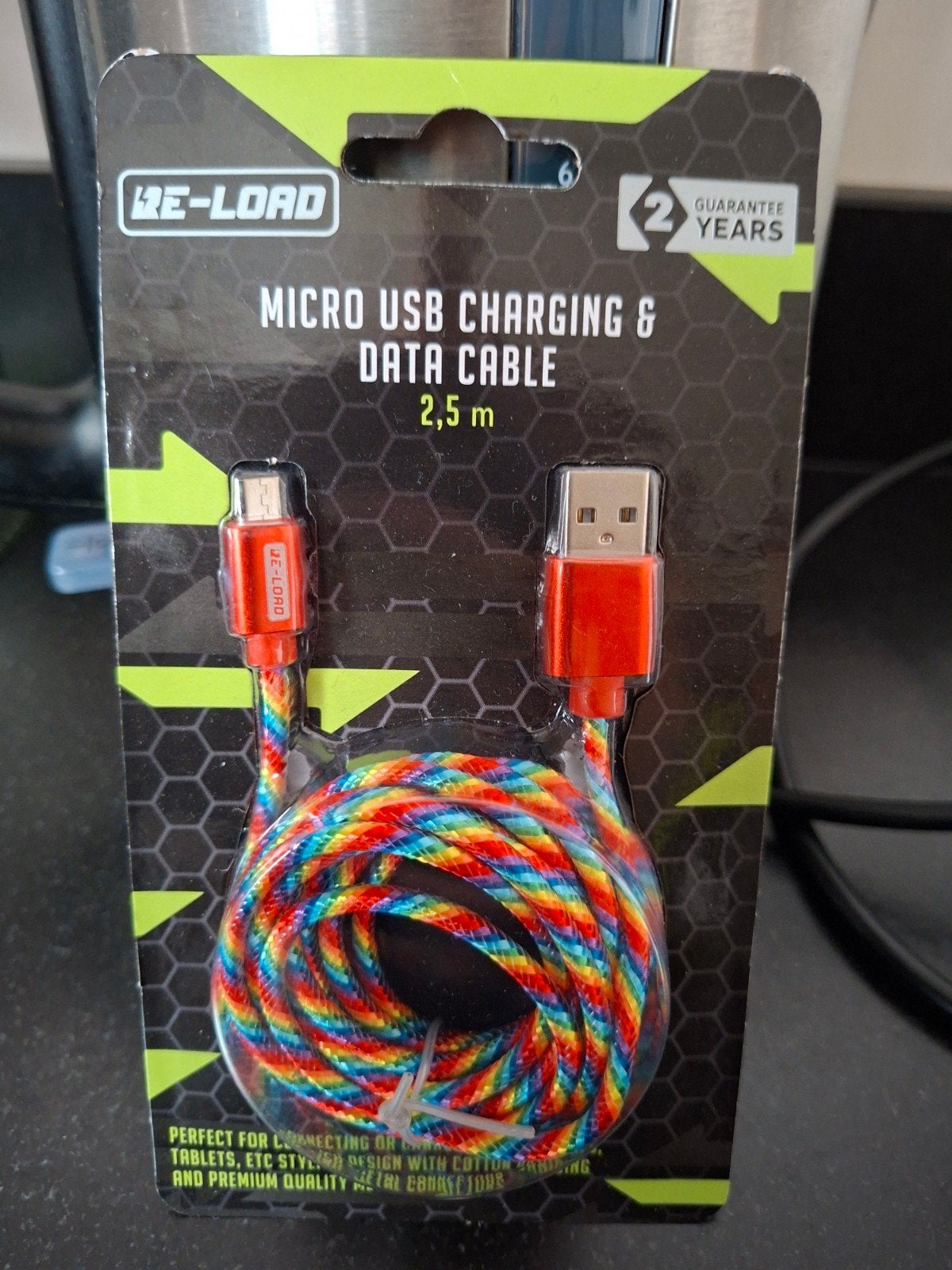 câble de chargement et de données micro USB neuf
2,5 m de lo, Enlèvement ou Envoi, Neuf