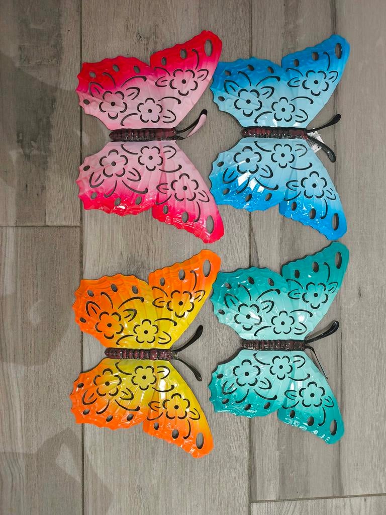 Decoratieve vlinders – set van 4, Huis en Inrichting, Ophalen, Zo goed als nieuw