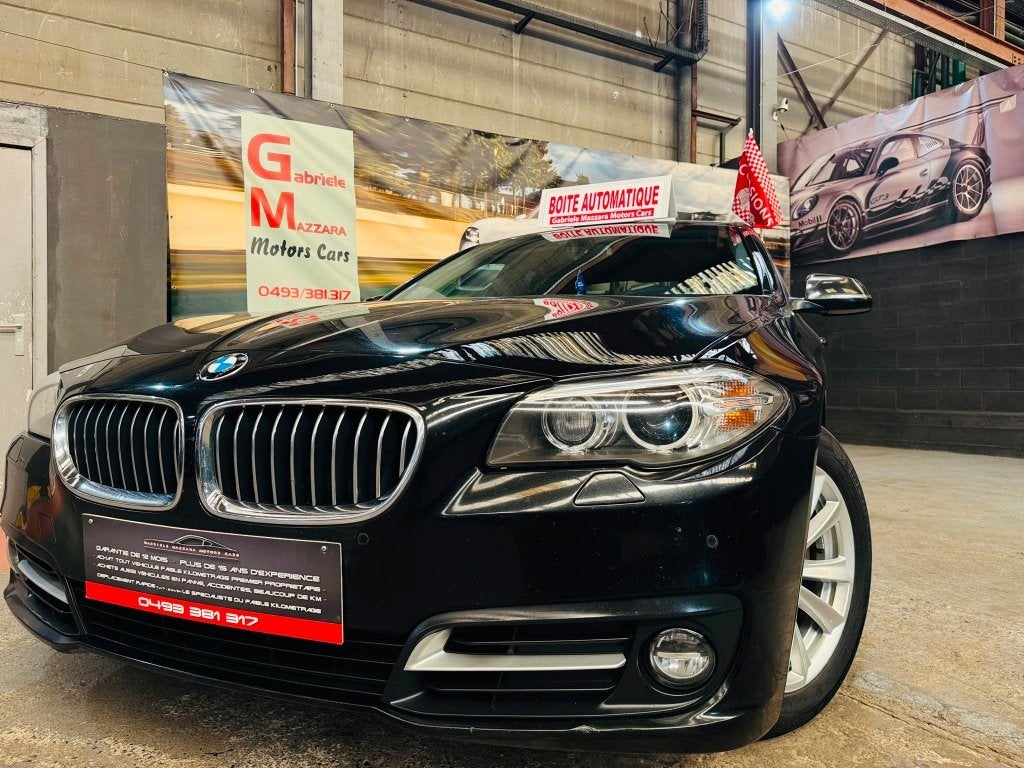 BMW 520D DA Xénons GPS Cuir PDC, Euro 6, Entreprise, Garantie prolongée, Entretenue par le concessionnaire