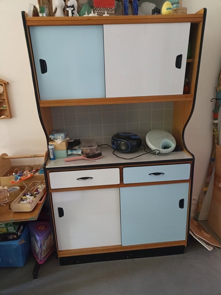 retro vintage keuken kast, Ophalen, Gebruikt