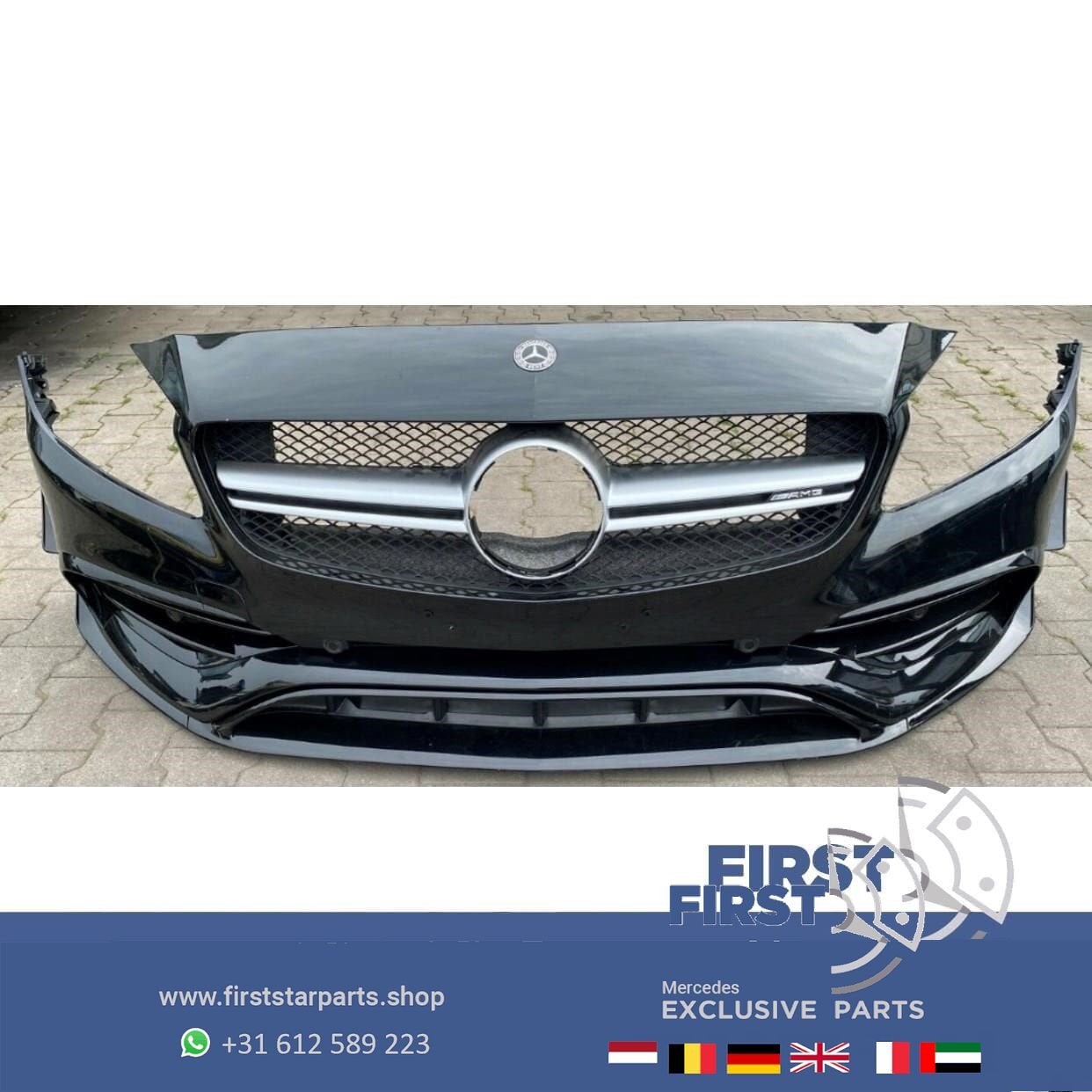 W176 FACELIFT A KLASSE 2018 A45 AMG PERFORMANCE VOORBUMPER Z, Gebruikt, -, Voor, Ophalen of Verzenden