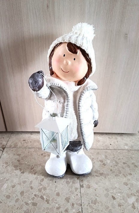 décoration Noël, enfant à la lanterne (Hauteur 45 cm), Enlèvement ou Envoi