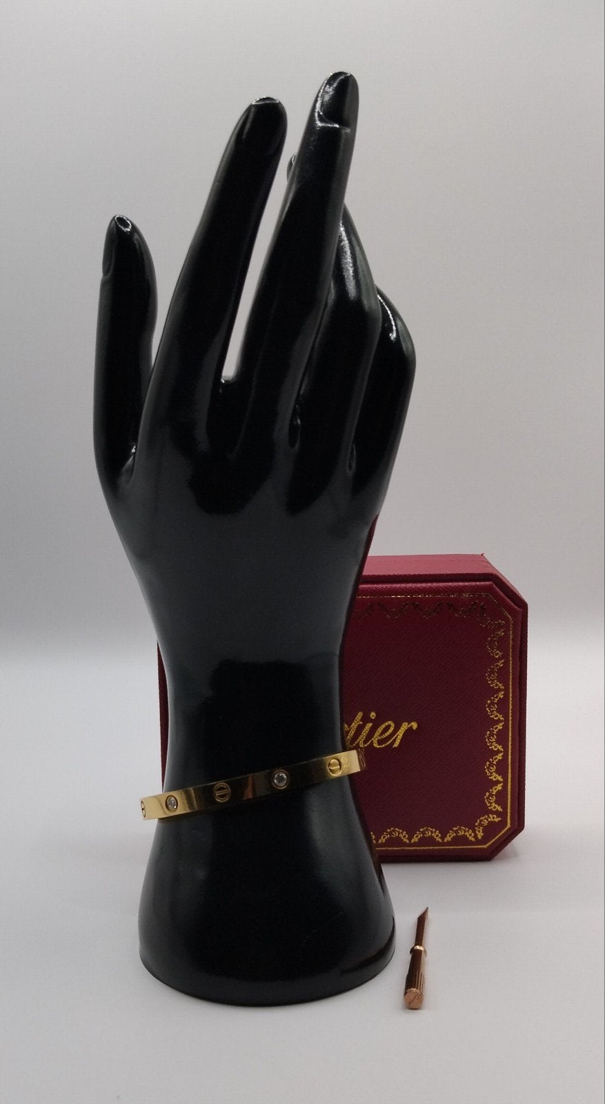 Magnifique Bracelet Style "Love" avec Écrin et Tournevis, Bijoux, Sacs & Beauté, Enlèvement ou Envoi, Neuf, Or