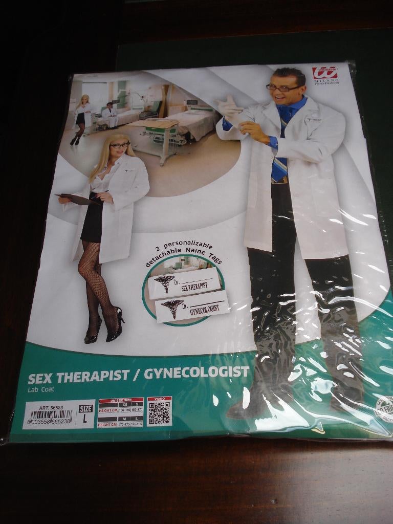 Verkleedkledij: Nieuwe doktersjas, unisex. mt L, Kleding | Dames, Ophalen of Verzenden, Nieuw, Maat 42/44 (L), Kleding