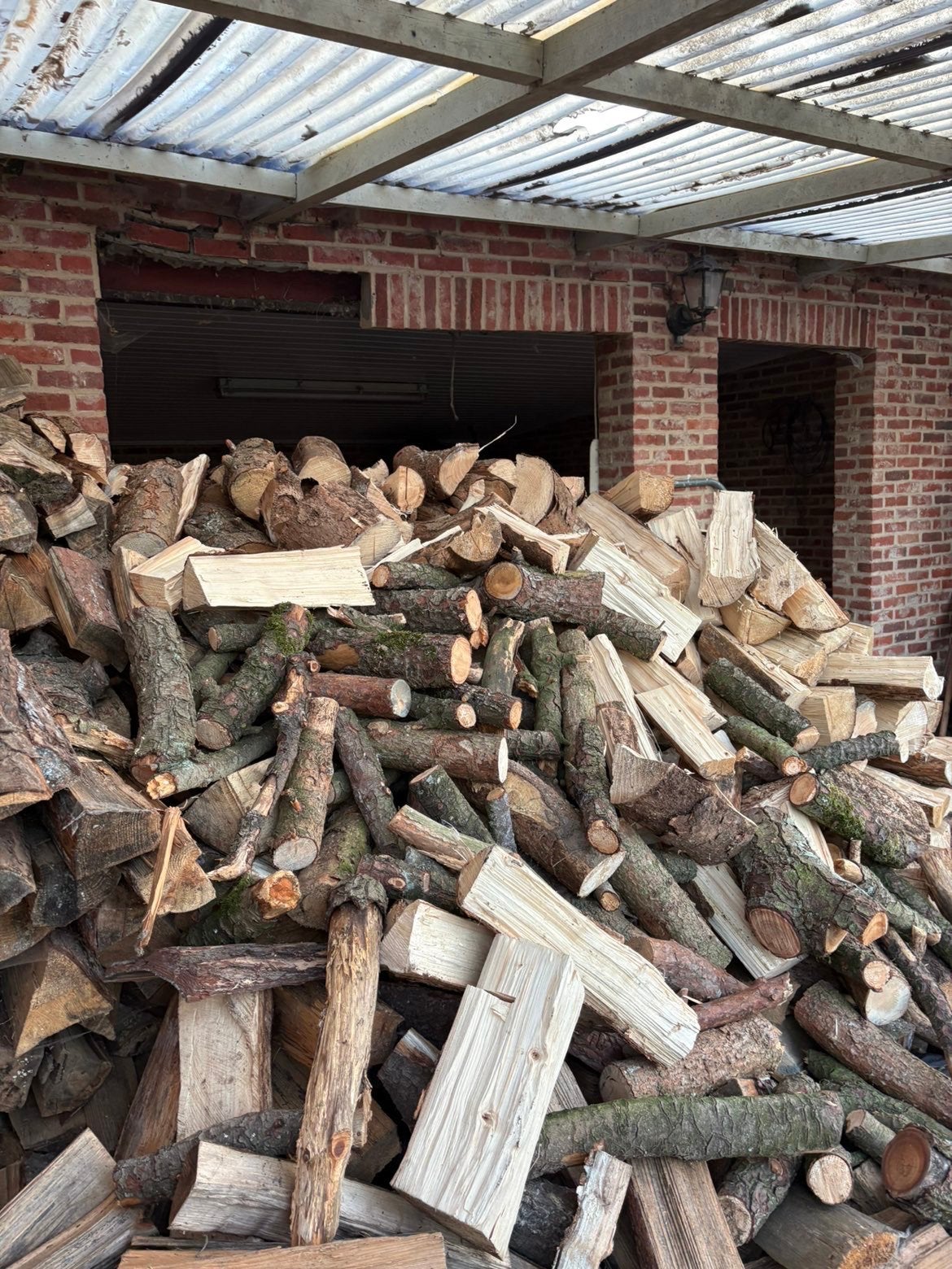 Brandhout TE KOOP DROOG, Tuin en Terras, Brandhout, 3 tot 6 m³, Ophalen, Overige houtsoorten, Blokken