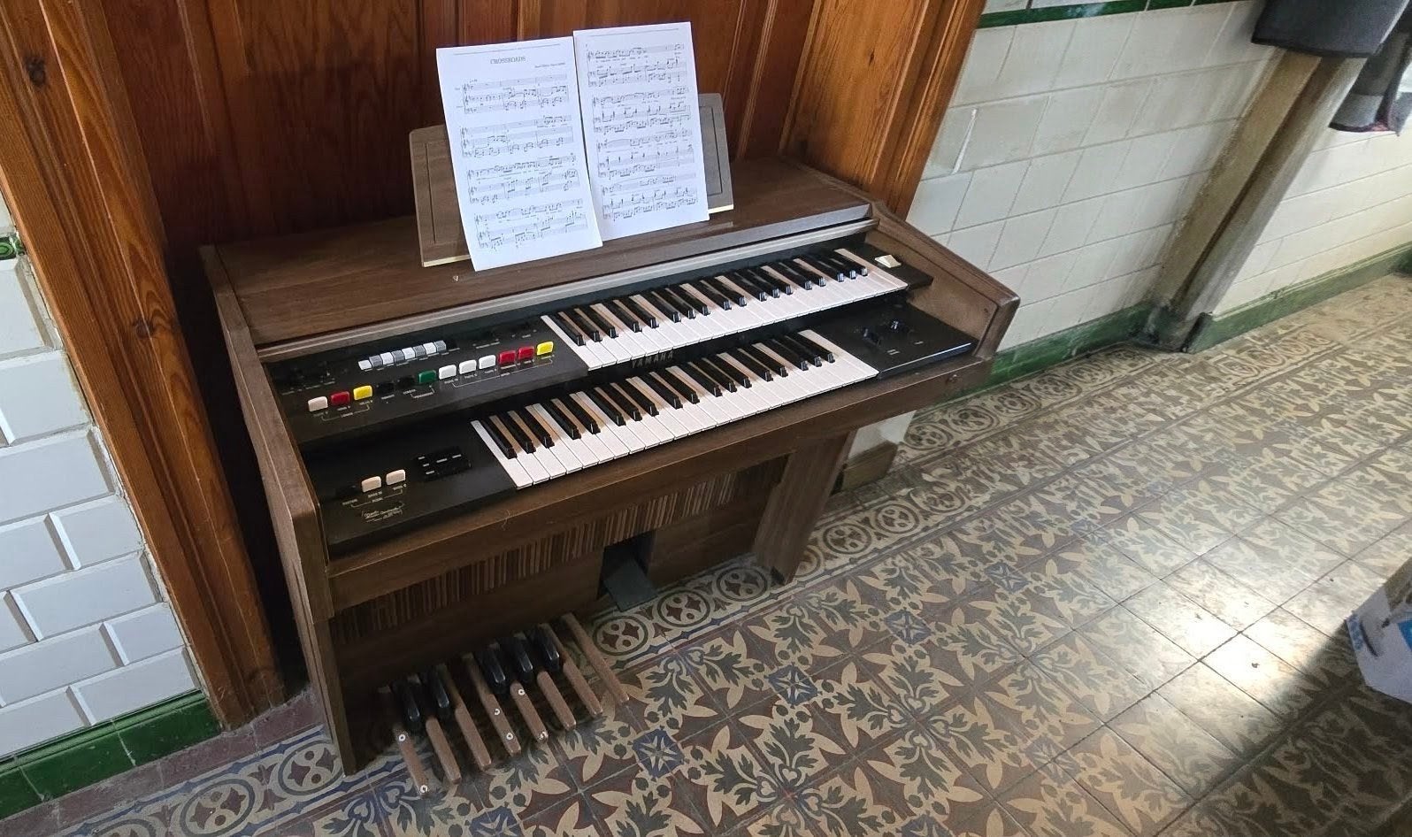 Vintage Yamaha Electone B-5DR orgel, Musique & Instruments, Orgues, Enlèvement, Comme neuf, 2 claviers, Orgue