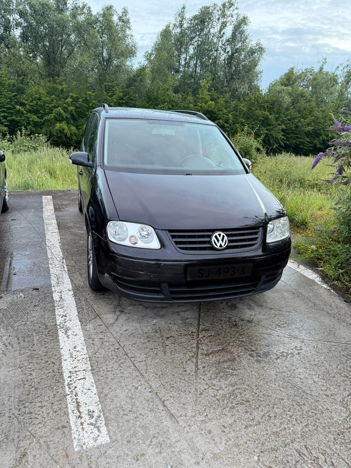 Volkswagen Touran 1.6Fsi 7Person Export, Auto's, Monovolume, Zwart, 1595 cc, Handgeschakeld