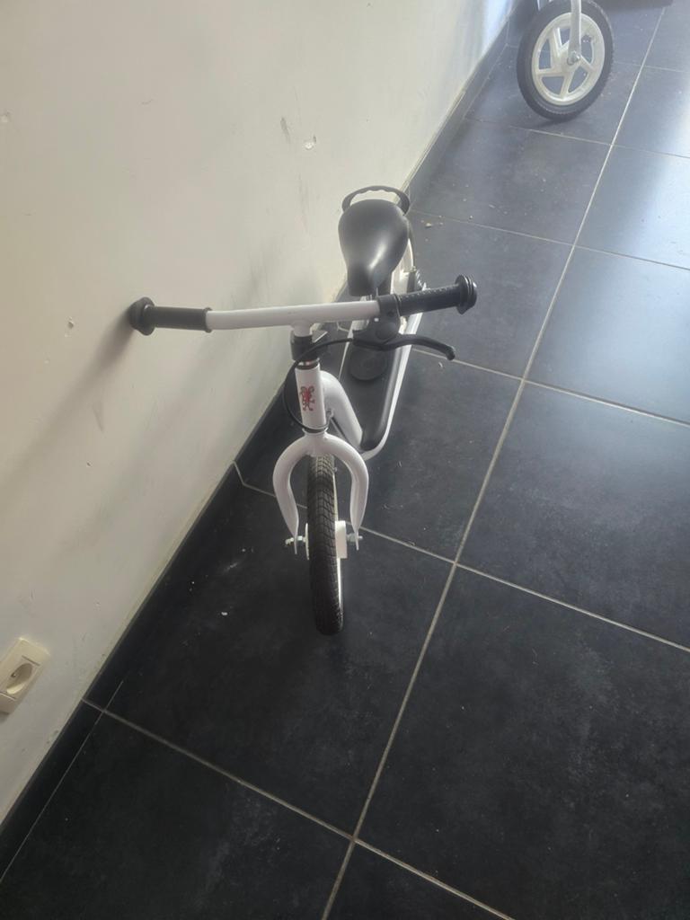 Witte Puky LR XL Loopfiets met Handrem en Voetenplank, Enlèvement, Comme neuf