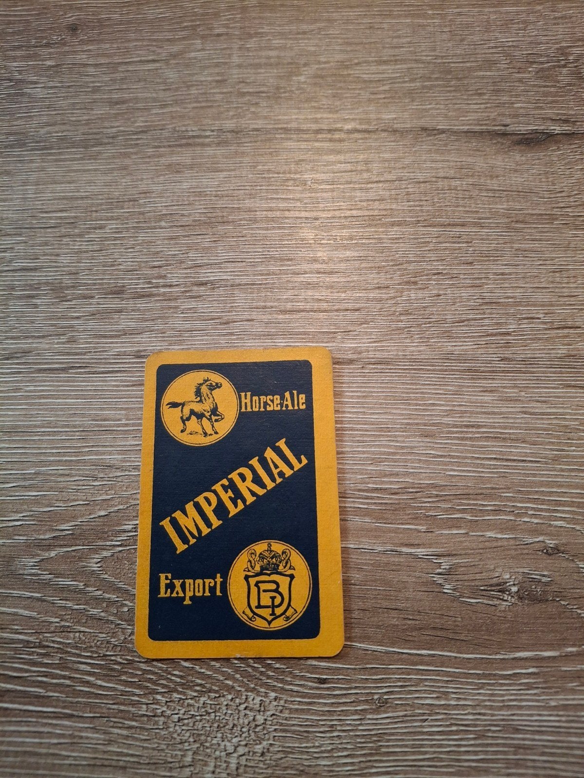 Oude speelkaart imperial horse ale, Verzamelen, Ophalen of Verzenden