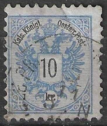 Autriche 1883 - Yvert 43 - Empire turc - 10 km. (ST), Envoi, Affranchi