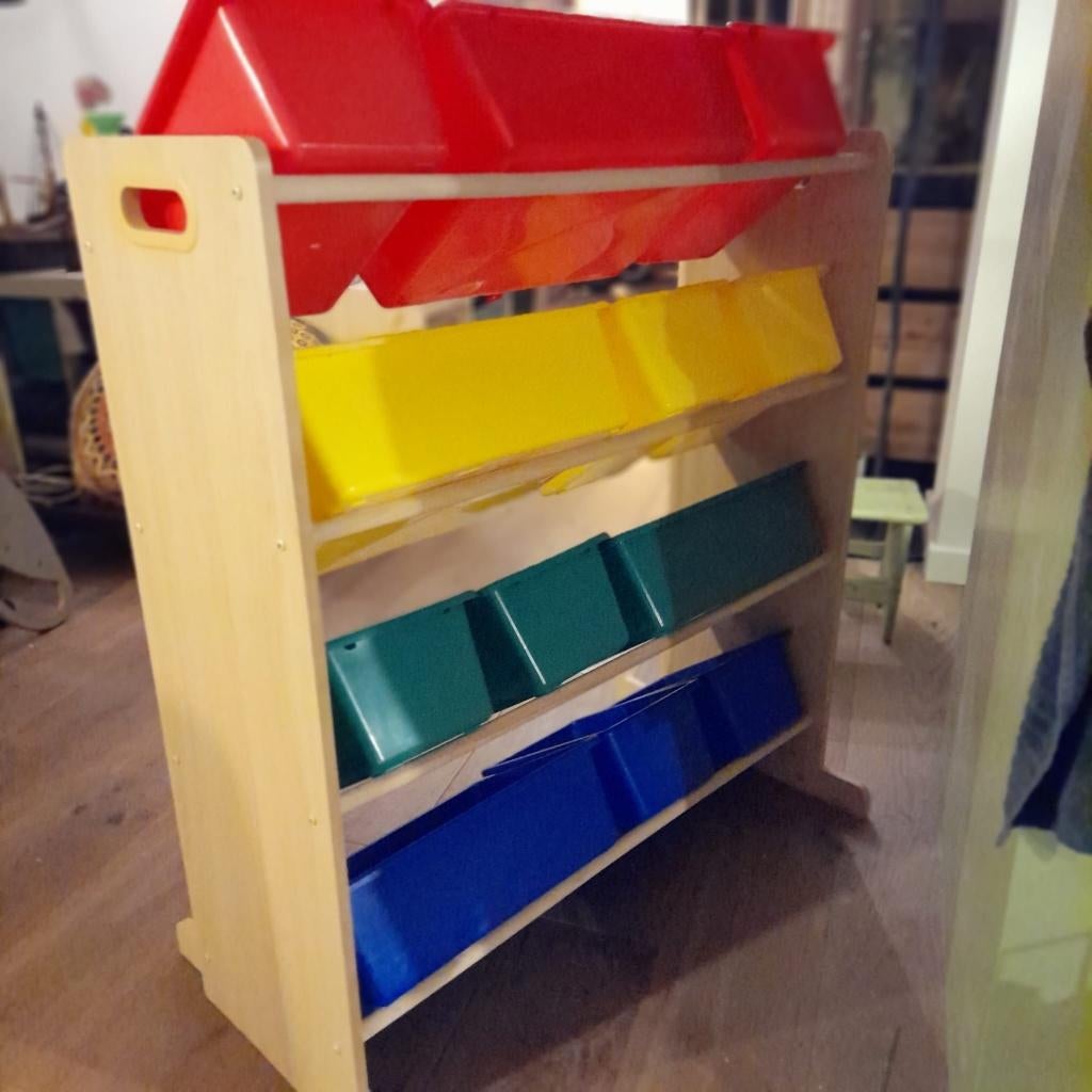 Open kinderkast met bakken, Ophalen, Gebruikt, Kast, 75 tot 100 cm