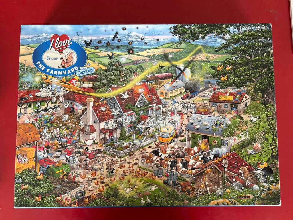 Gibsons puzzel. The farmyard. 1000 stukjes, Enlèvement ou Envoi, Comme neuf