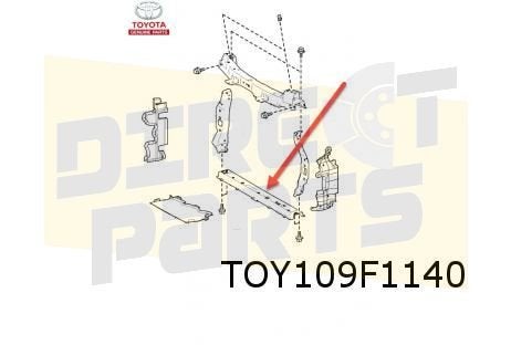 Toyota Aygo X (3/22-) frontbalk onder (radiateurbalk) Origin, -, -, Nieuw, Toyota