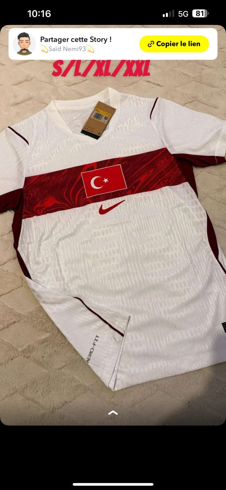 Maillot turquie, Ophalen of Verzenden, Zo goed als nieuw