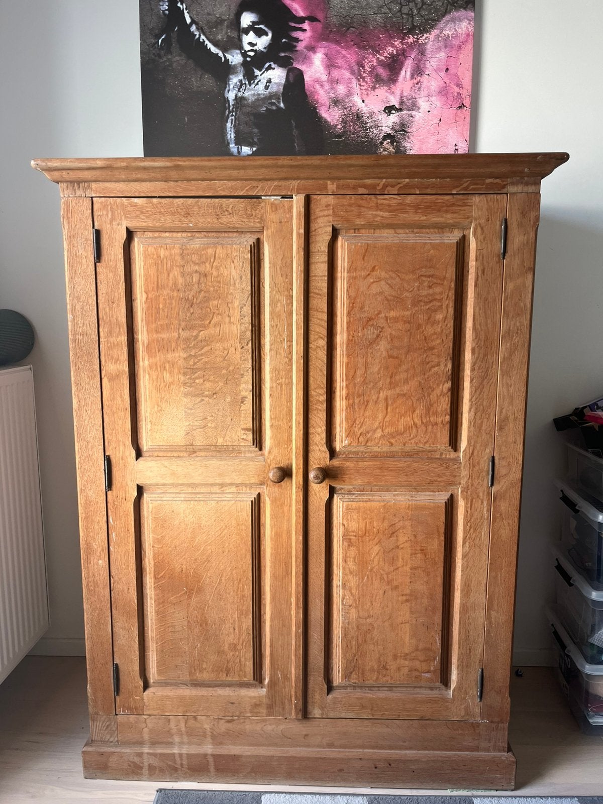 Massief eiken kast, Antiek en Kunst, Antiek | Meubels | Kasten, Ophalen