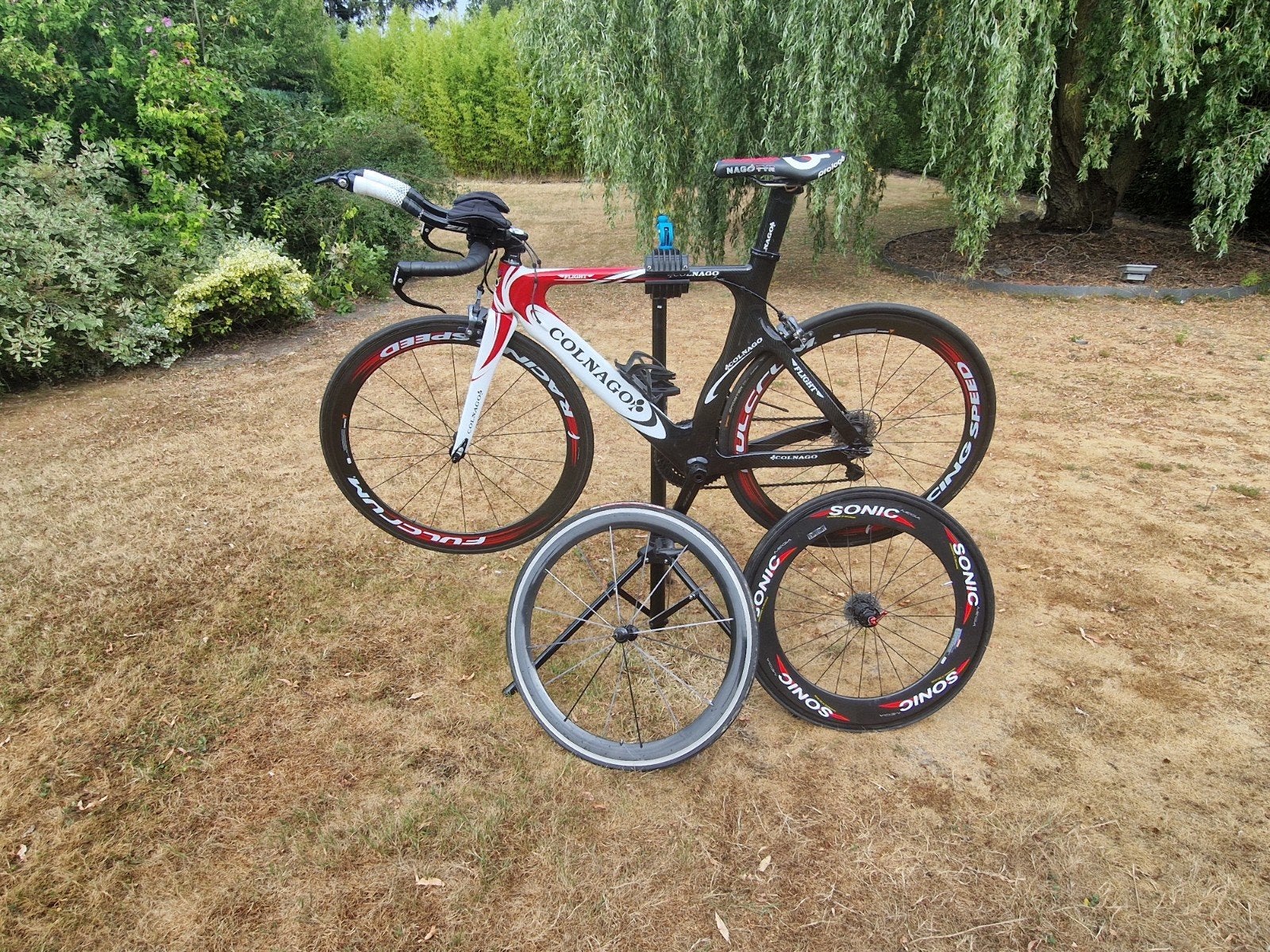 Vélo triathlon Colnago Flight 2015 taille M, Autres marques, 10 à 15 vitesses, Frein sur jante, 57 à 61 cm