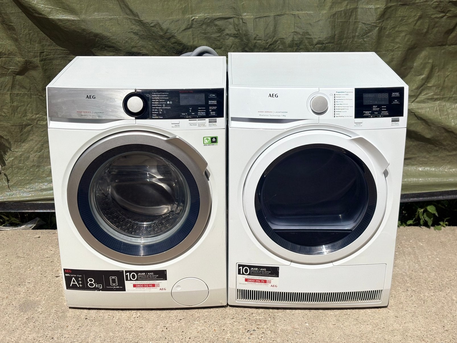 Wasmachine+Droogkast AEG 8KG A+++ (Met garantie), Elektronische apparatuur, Ophalen of Verzenden, Zo goed als nieuw