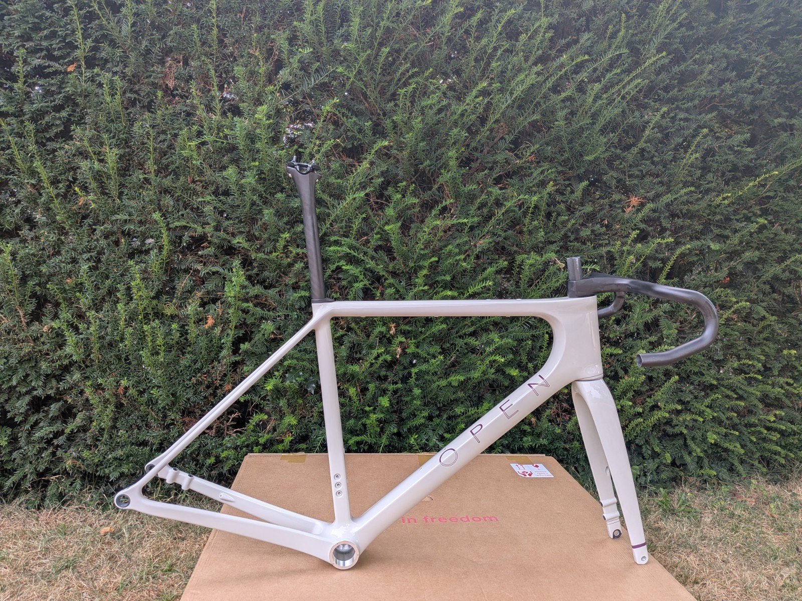 Open UP 2.0 sand frameset - large, 28 inch, Carbon, Heren, Nieuw