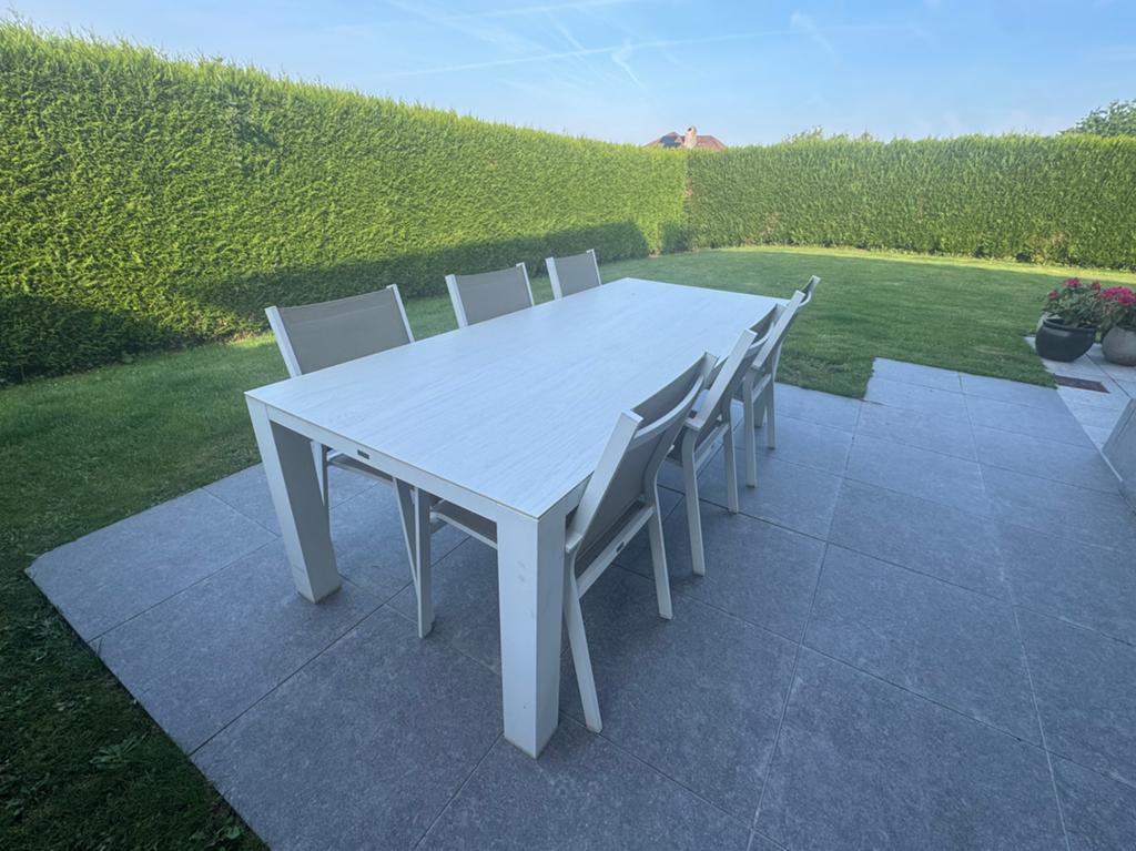 Bristol luxury outdoor dining table + 8 chairs – 240 cm, Tuin en Terras, Ophalen