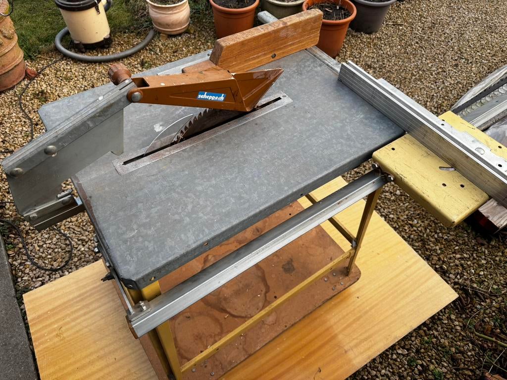 Scheppach TKU Tafelzaag, Enlèvement, Utilisé
