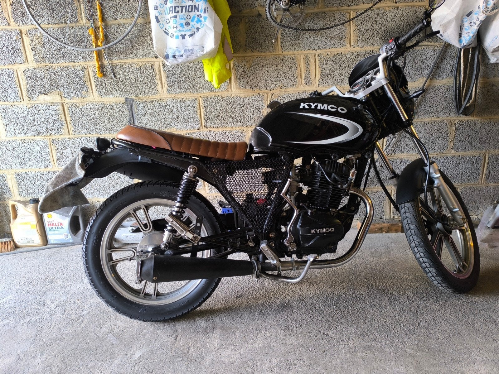 moto kimco pulsar 125cc transformers en café racer,, Motos, Enlèvement