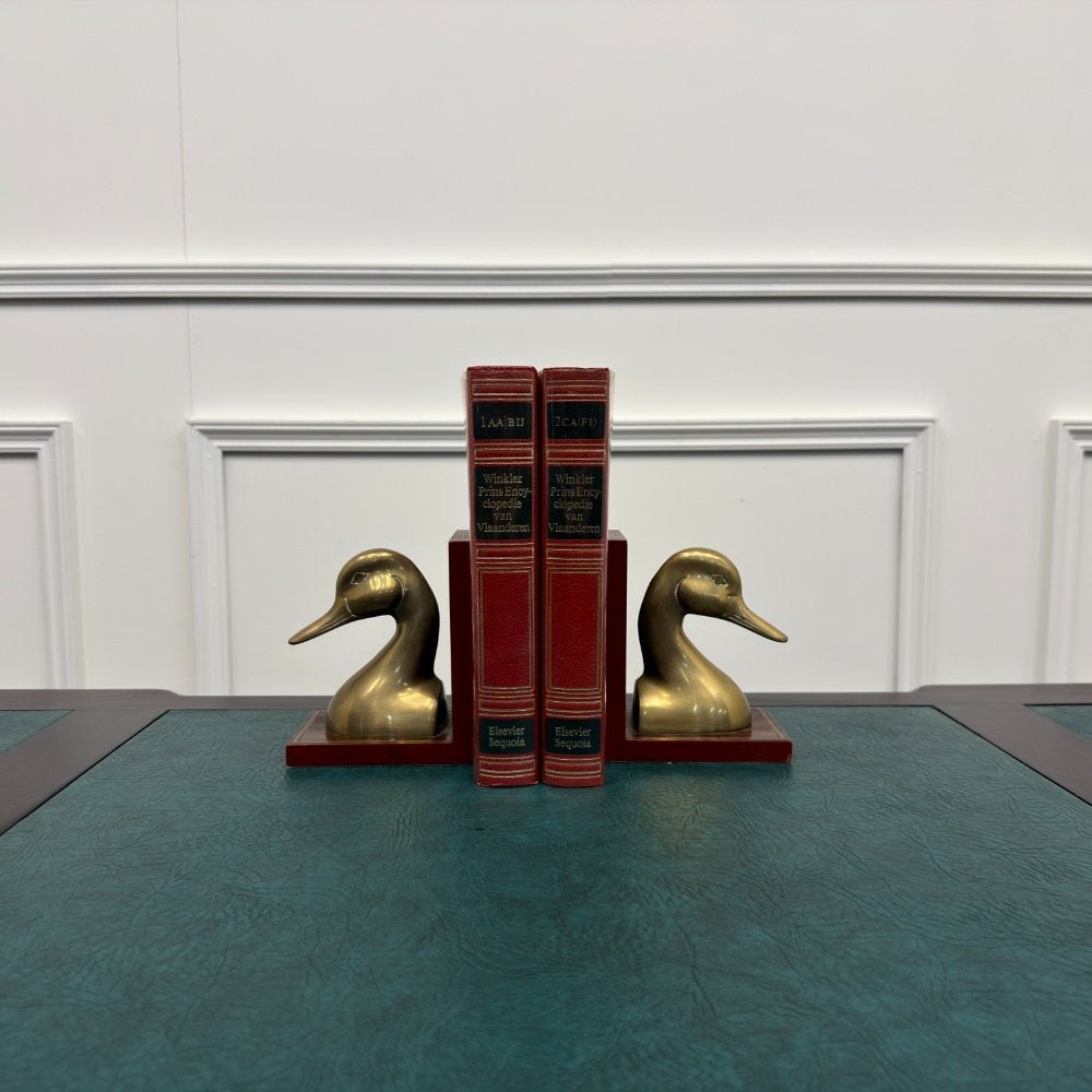 Klassiek Engelse Messing Eenden Boekensteun, Ophalen