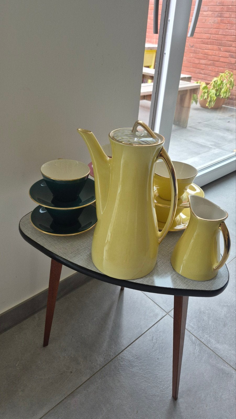 Boch La Louvière koffieset (Miami), Ophalen, Gebruikt, Porselein, Compleet servies