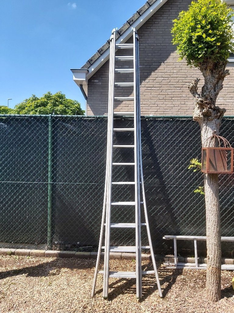 ladder zware uitvoering alluminium, Ophalen, Gebruikt