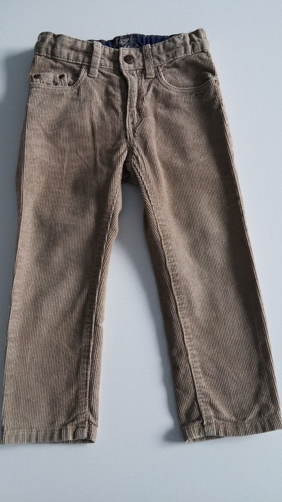 Beige velourbroek van H&M, maat 98, Broek, H&M, Ophalen of Verzenden, Zo goed als nieuw
