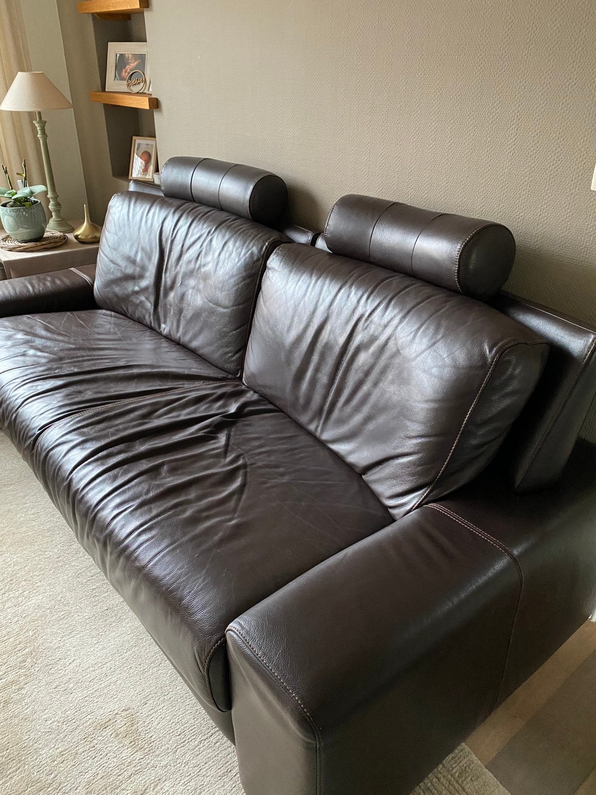 Salon natuzzi (3-zit en 2-zit), Enlèvement, Utilisé, Banc droit