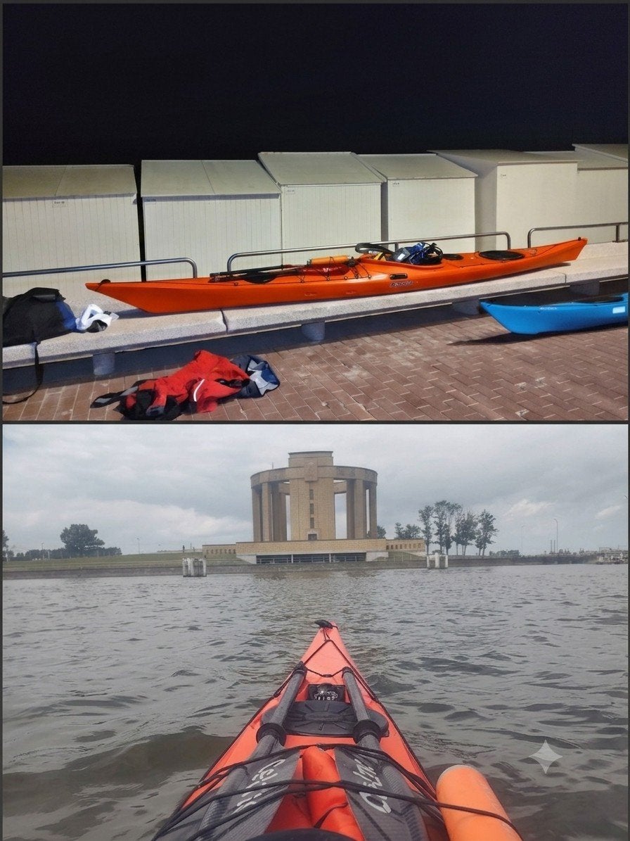 kayak de mer+tous les accessoires, Enlèvement, Utilisé, 1 personne